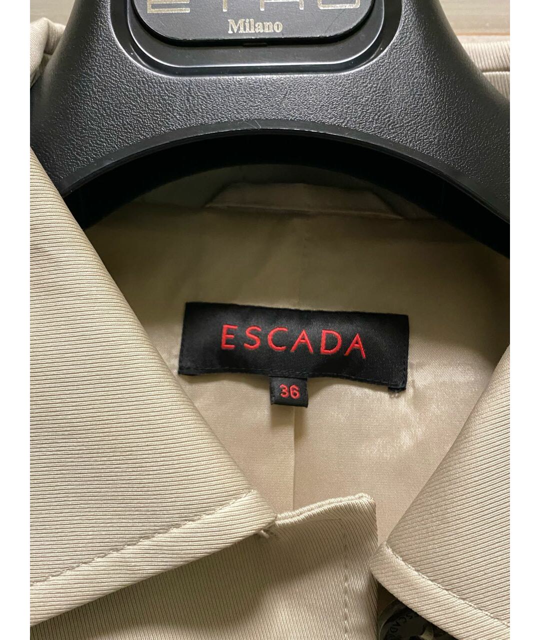ESCADA Бежевый хлопковый жакет/пиджак, фото 4