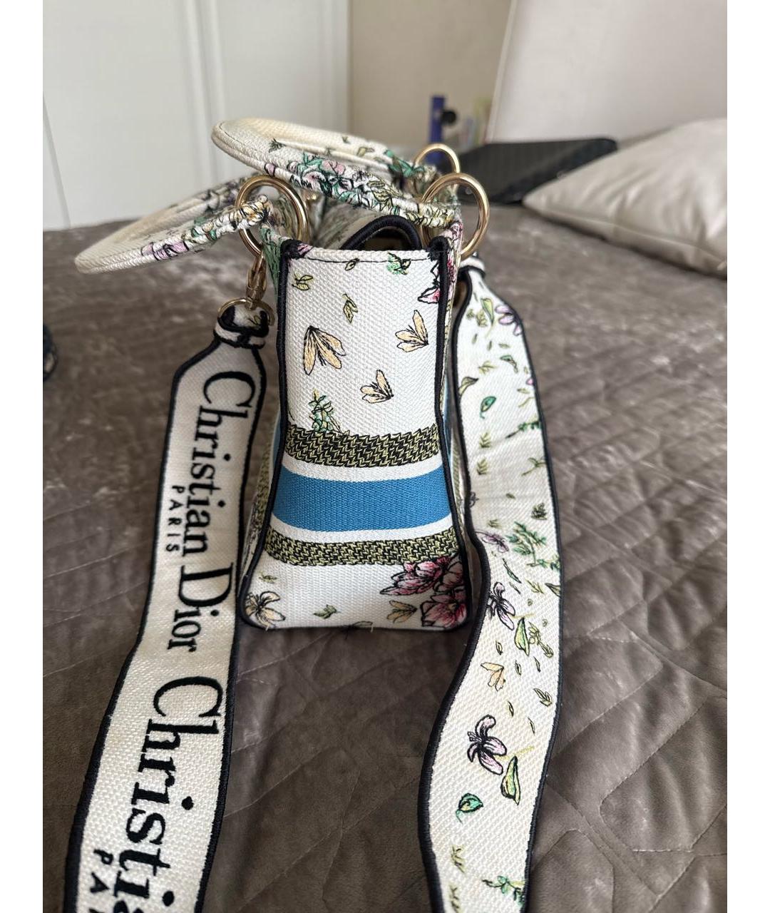 CHRISTIAN DIOR Мульти хлопковая сумка с короткими ручками, фото 2