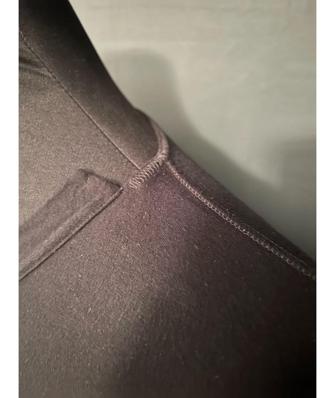 BOTTEGA VENETA Черная вискозная футболка, фото 4