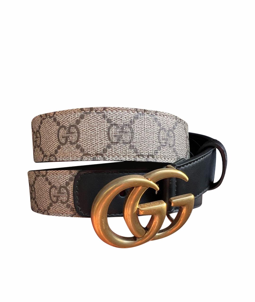 GUCCI Черный кожаный ремень, фото 1