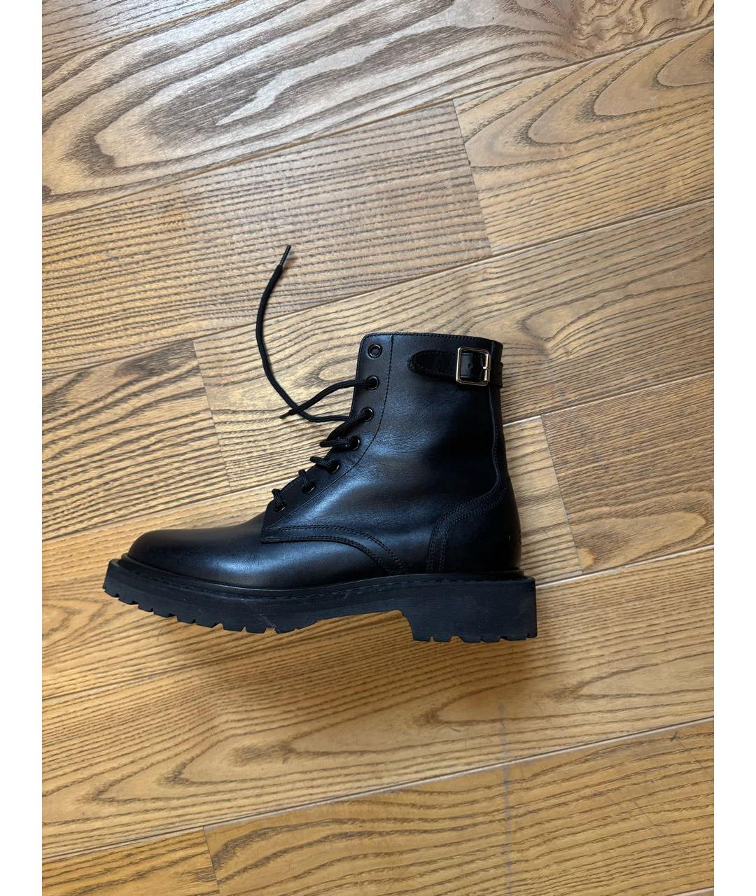 CELINE Черные кожаные ботинки, фото 7