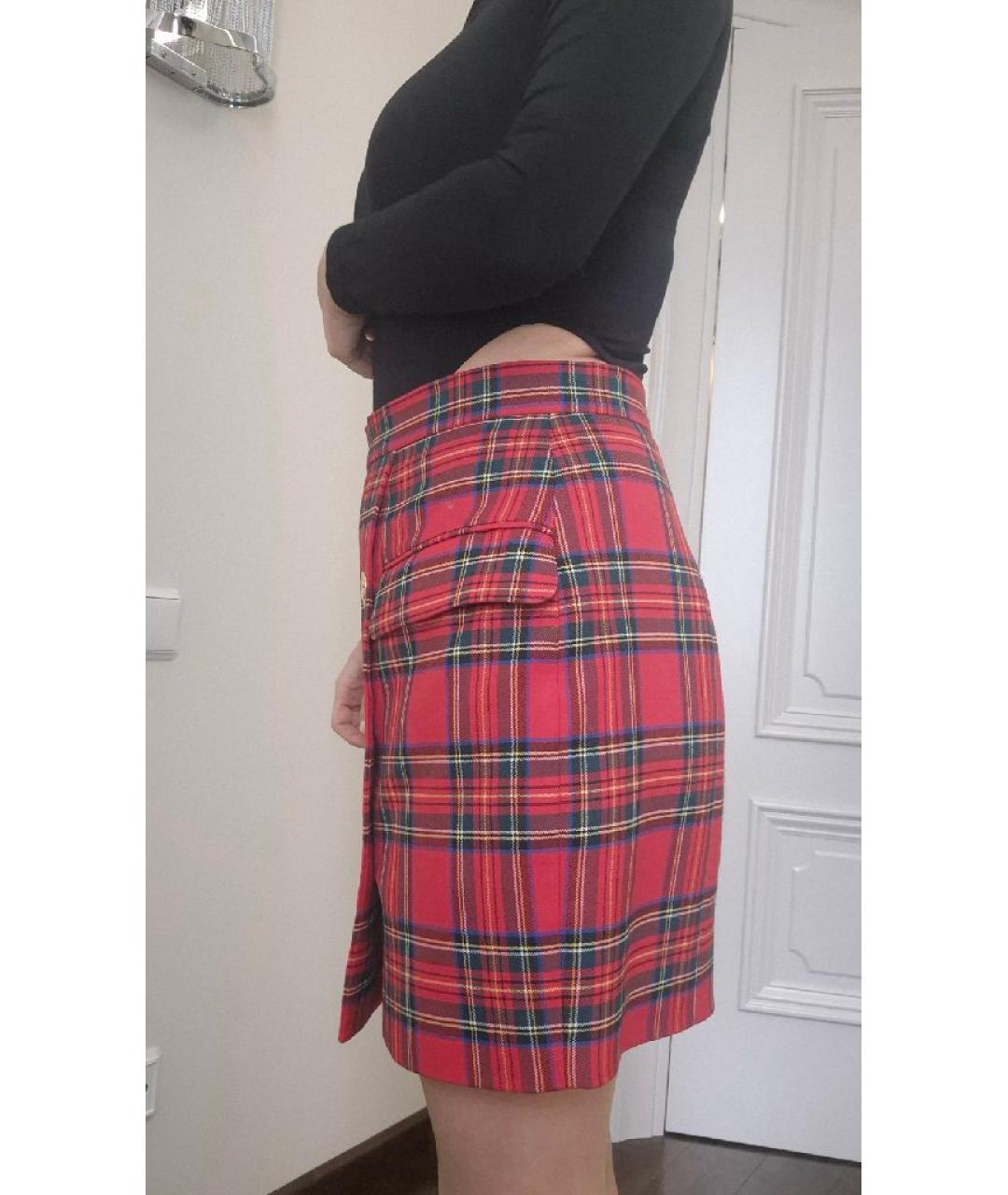 BALMAIN Мульти шерстяная юбка мини, фото 7