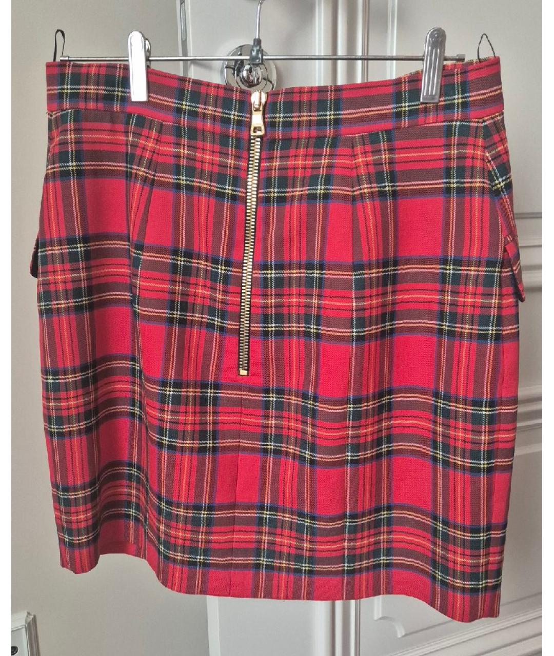 BALMAIN Мульти шерстяная юбка мини, фото 2