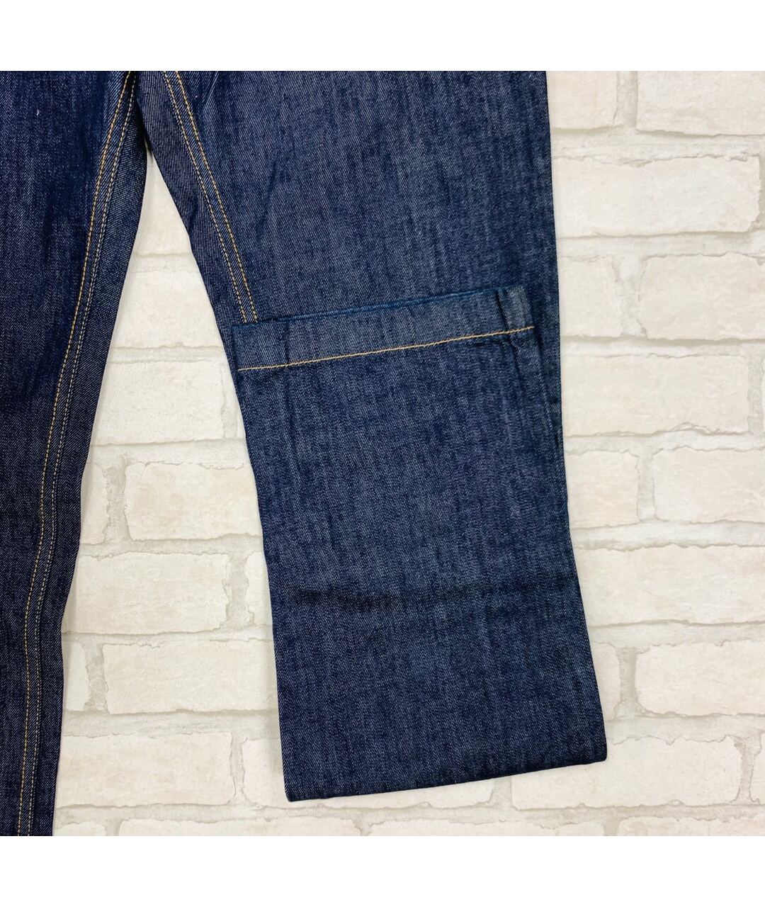 VERSACE COLLECTION Темно-синие хлопковые прямые джинсы, фото 7