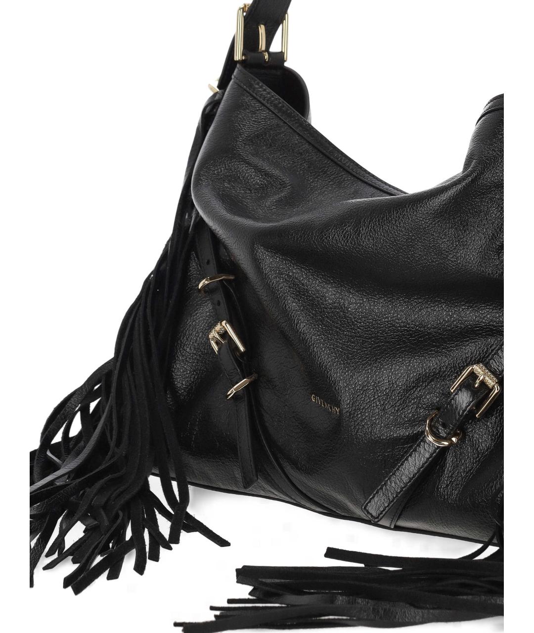 GIVENCHY Черная кожаная сумка через плечо, фото 4