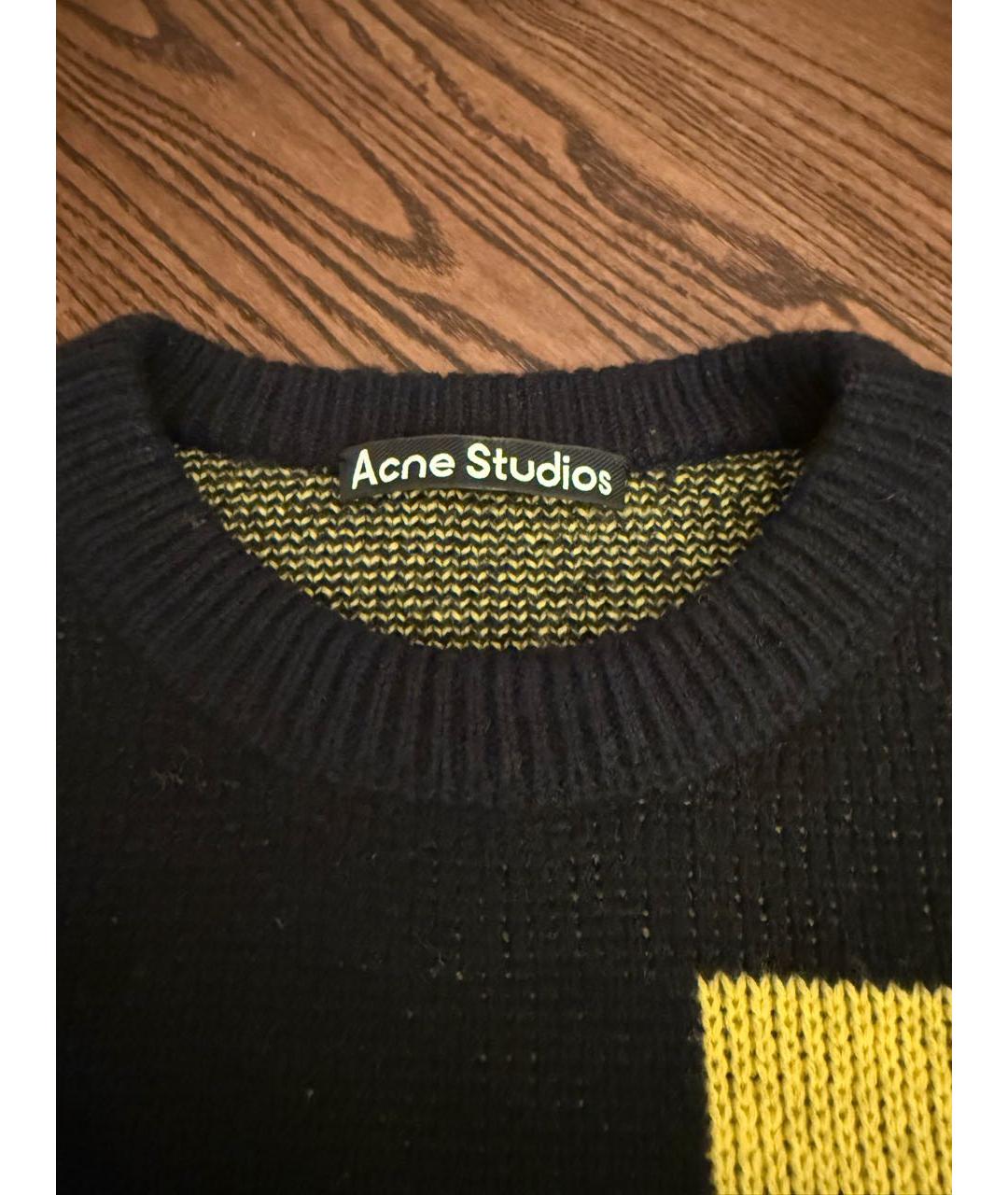 ACNE STUDIOS Черный шерстяной джемпер / свитер, фото 3