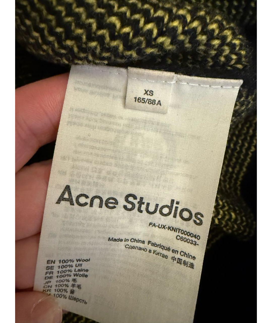 ACNE STUDIOS Черный шерстяной джемпер / свитер, фото 2