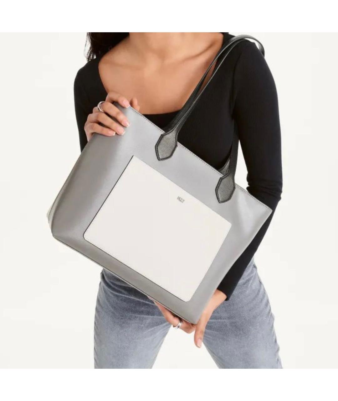 DKNY Серая сумка тоут, фото 4