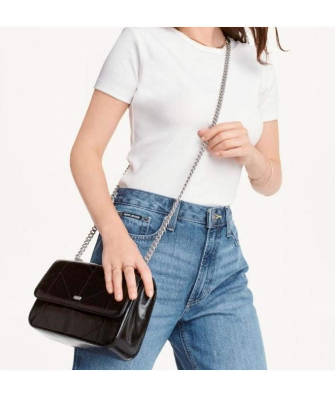 DKNY Черная сумка через плечо, фото 4