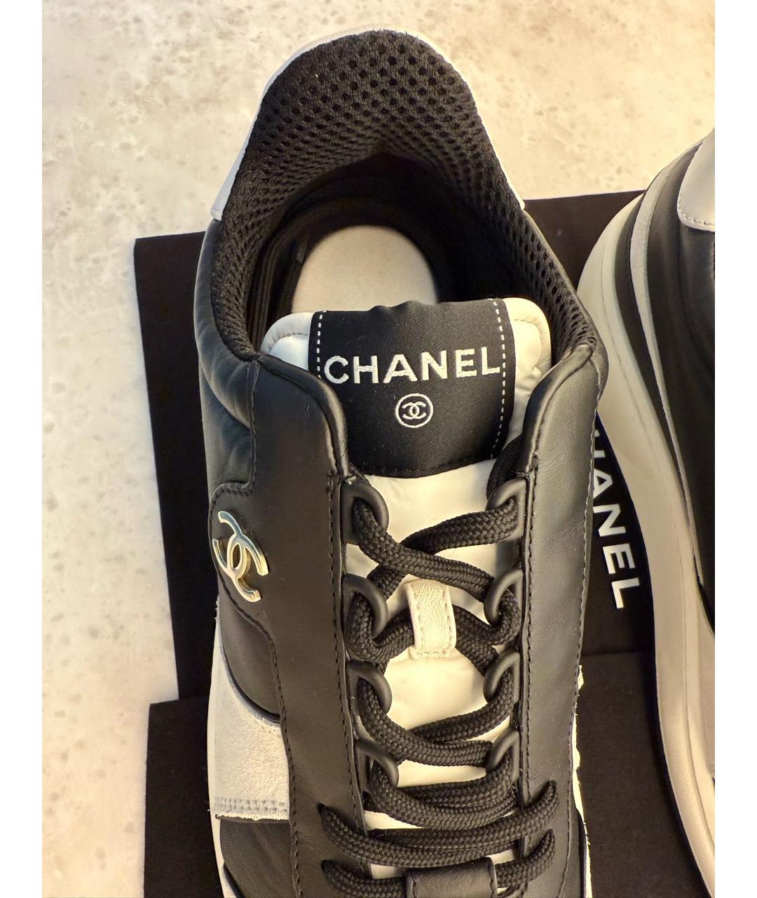 CHANEL Кожаные кеды, фото 4