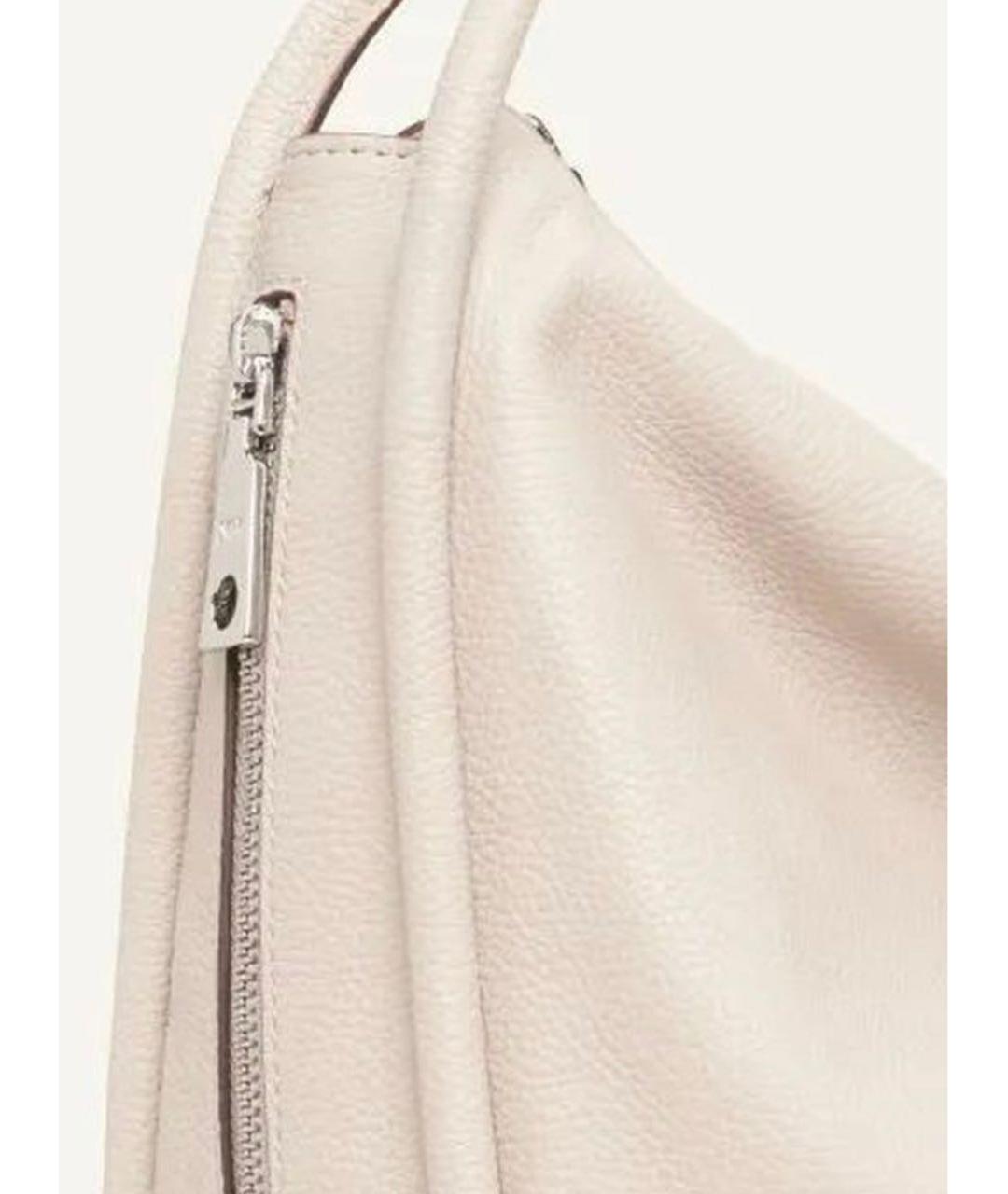 DKNY Бежевая кожаная сумка через плечо, фото 5