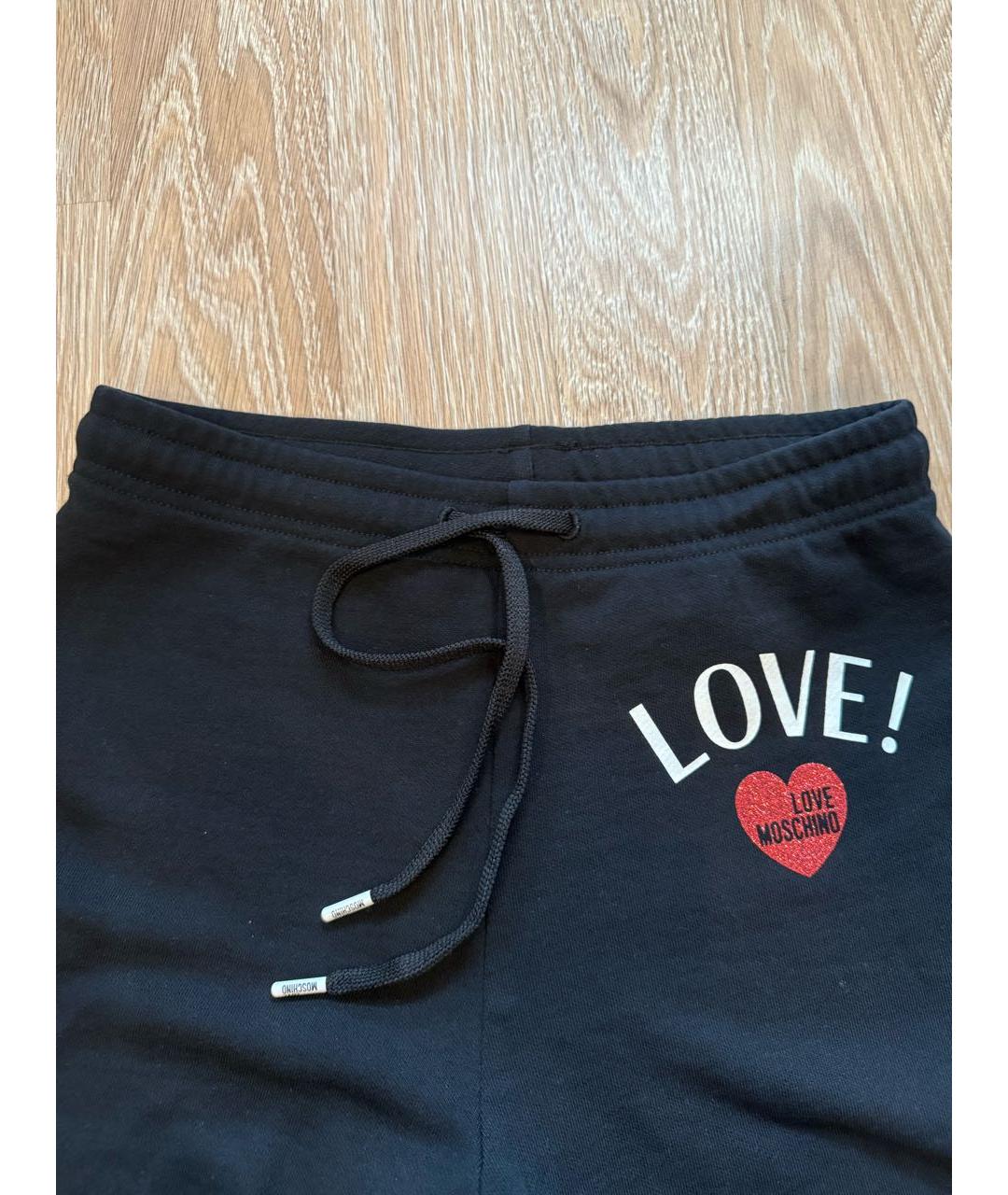 LOVE MOSCHINO Черный хлопковый спортивные костюмы, фото 4