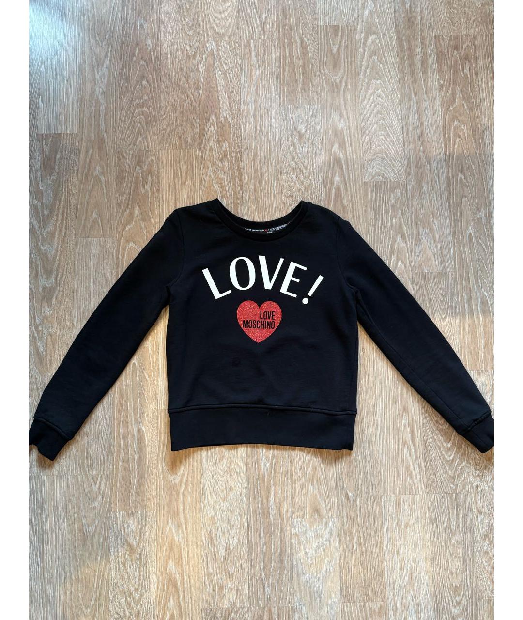 LOVE MOSCHINO Черный хлопковый спортивные костюмы, фото 3