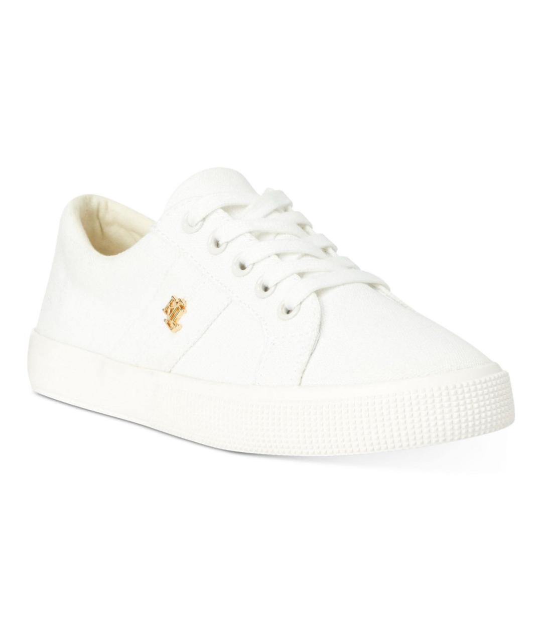 POLO RALPH LAUREN Белые текстильные кроссовки, фото 6
