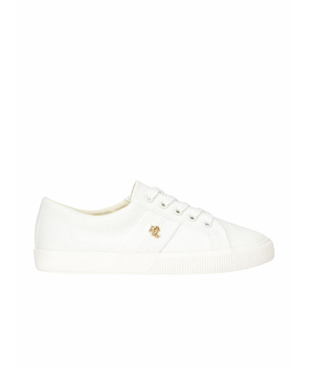 POLO RALPH LAUREN Белые текстильные кроссовки, фото 1