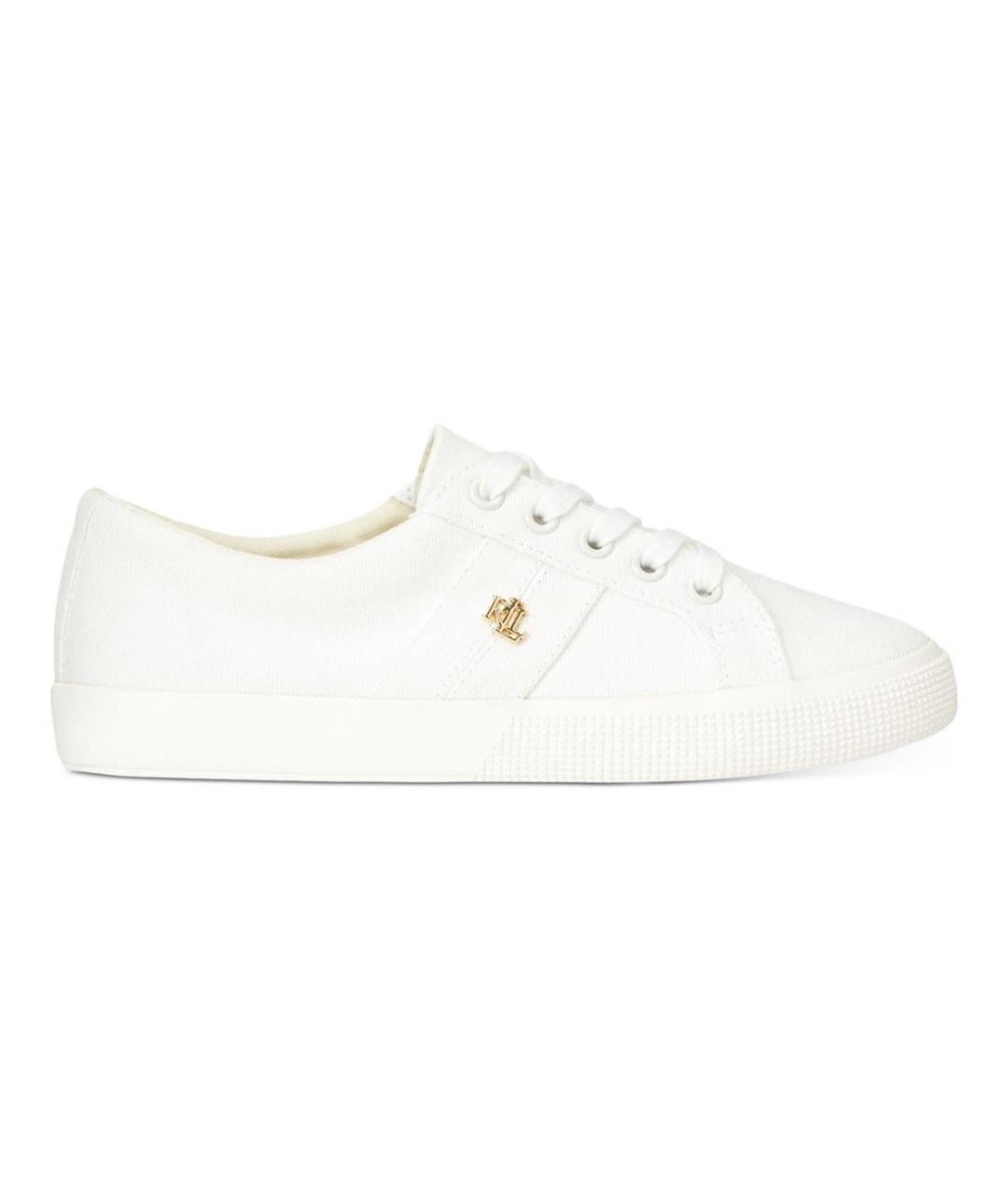 POLO RALPH LAUREN Белые текстильные кроссовки, фото 2