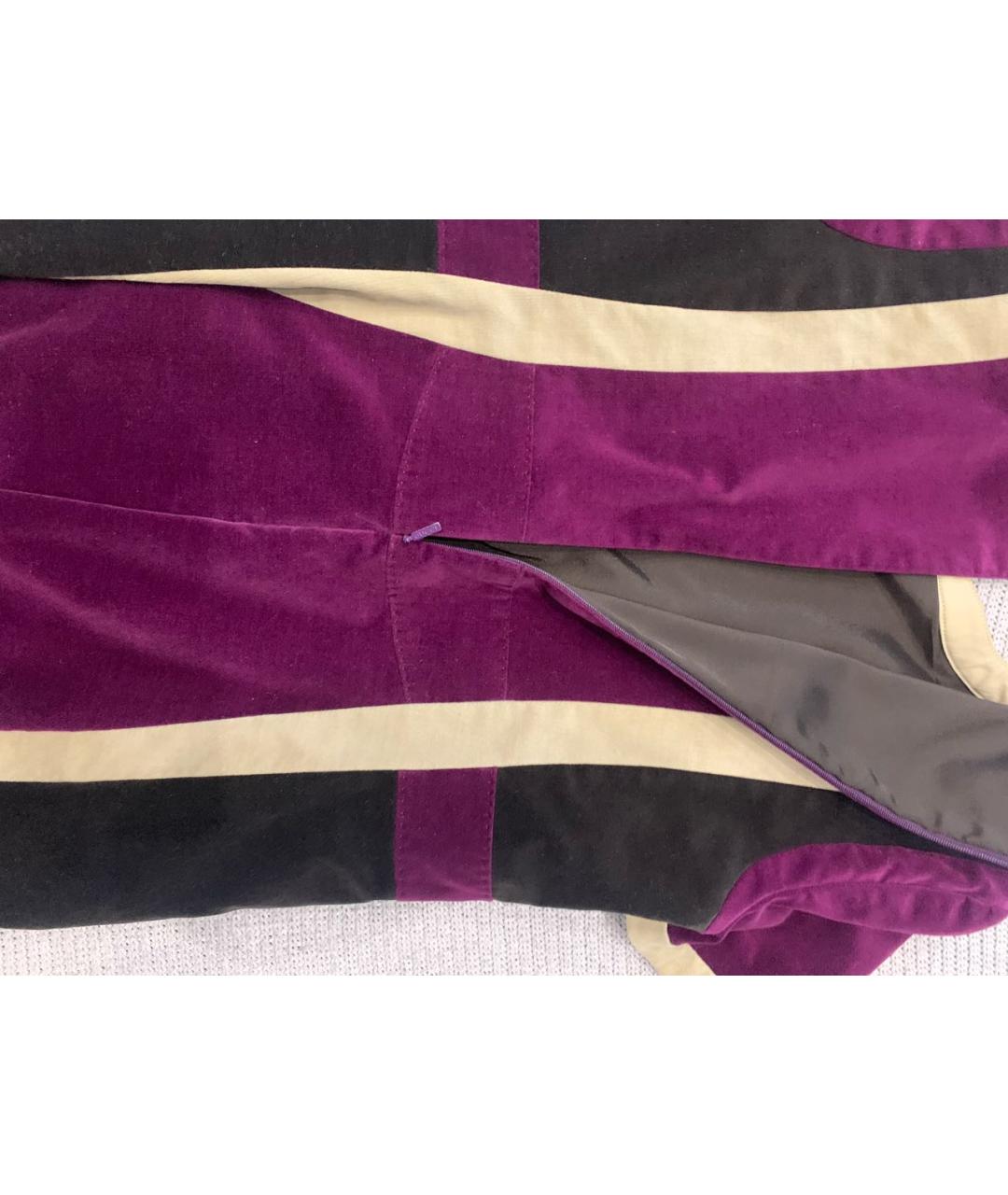 GUCCI Бордовое бархатное повседневное платье, фото 5