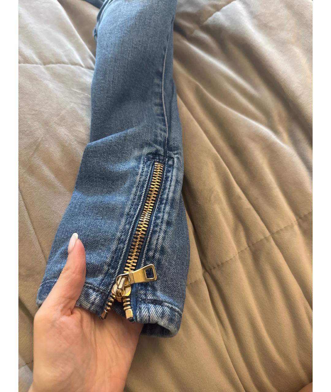 BALMAIN Синие джинсы слим, фото 2