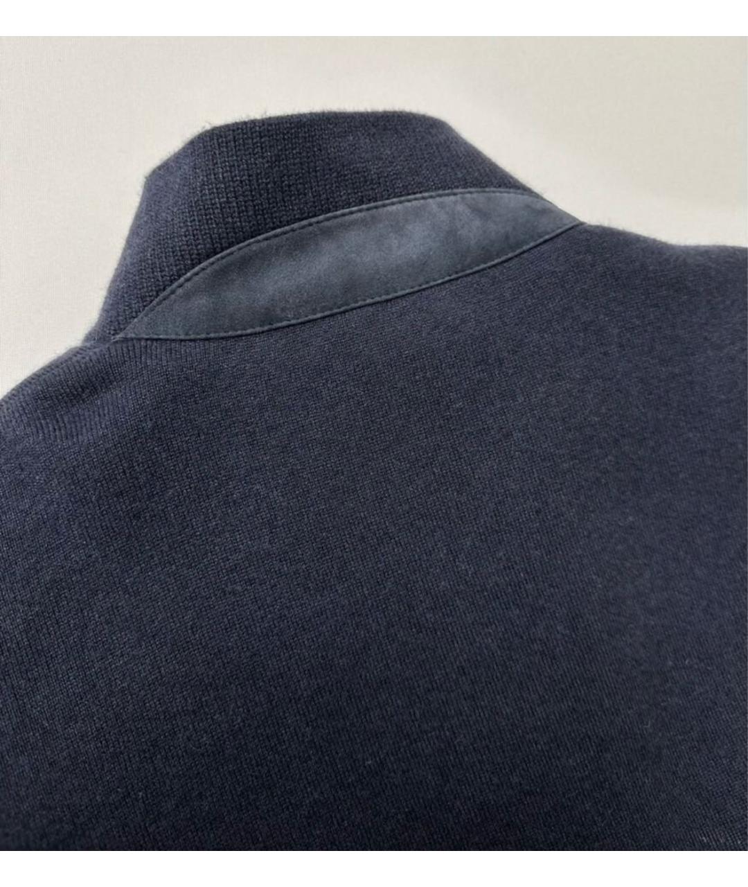 LORO PIANA Темно-синяя кашемировая куртка, фото 7