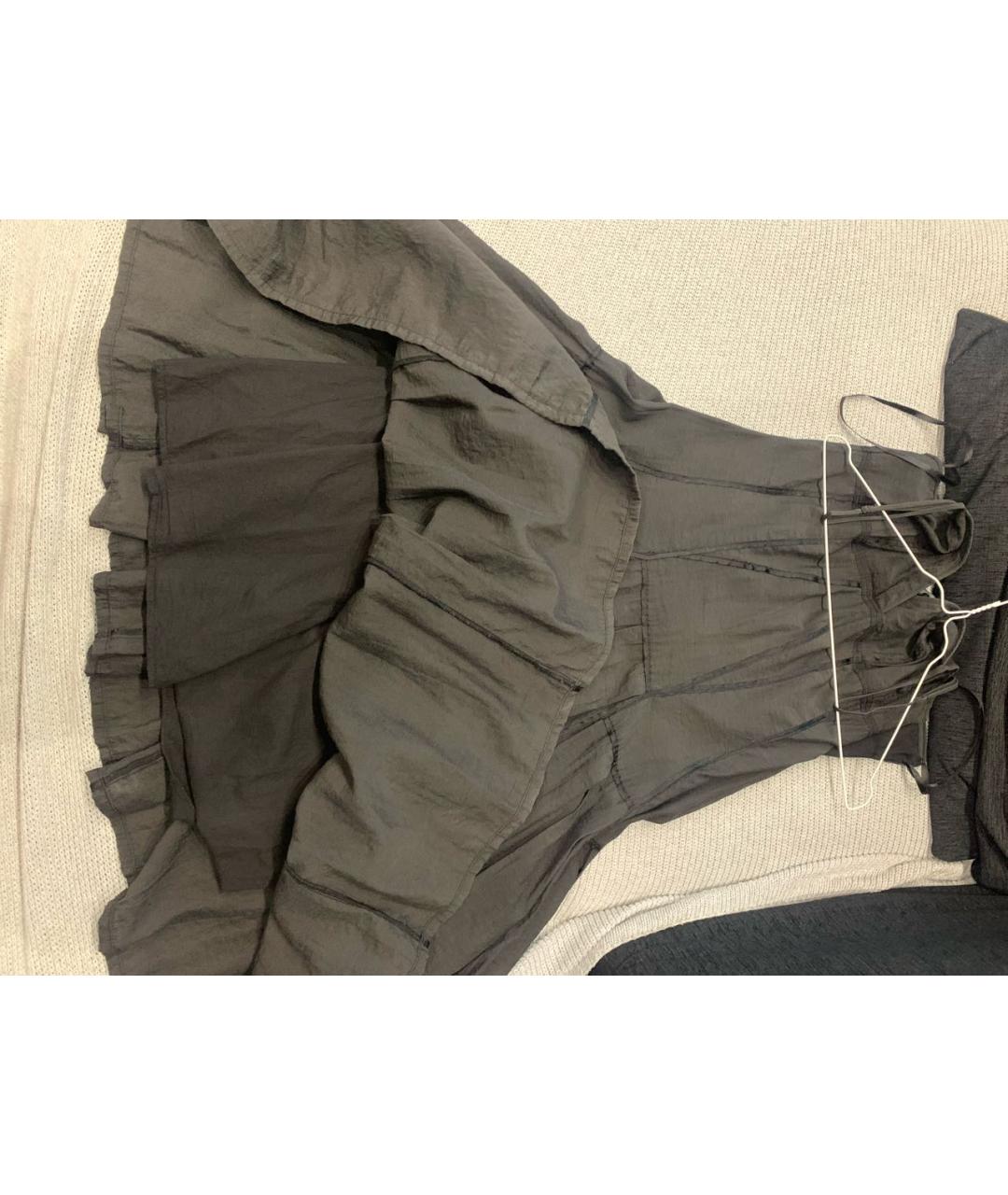 ARMANI EXCHANGE Черное хлопковое коктейльное платье, фото 6