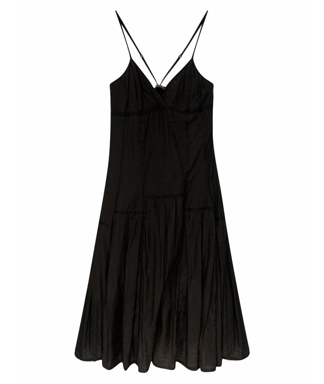 ARMANI EXCHANGE Черное хлопковое коктейльное платье, фото 1