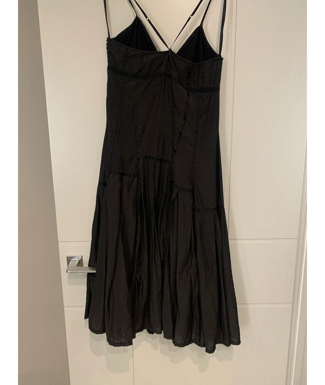 ARMANI EXCHANGE Черное хлопковое коктейльное платье, фото 2