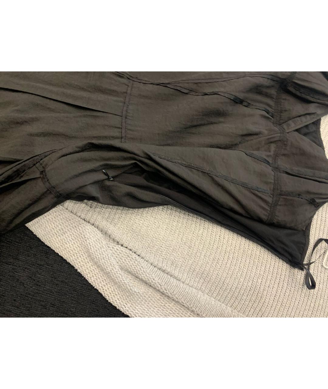 ARMANI EXCHANGE Черное хлопковое коктейльное платье, фото 4
