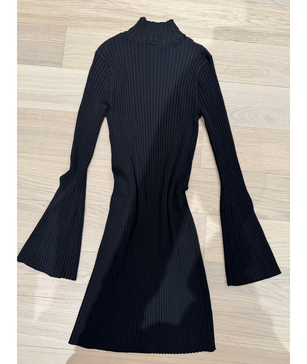 BCBG MAXAZRIA Черное вискозное повседневное платье, фото 2