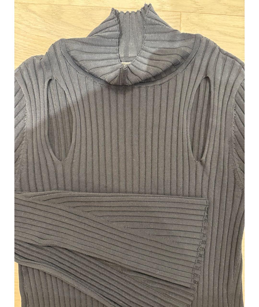 BCBG MAXAZRIA Черное вискозное повседневное платье, фото 4