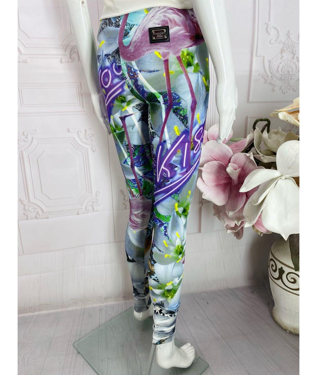 PHILIPP PLEIN Мульти вискозные леггинсы и велосипедки, фото 2