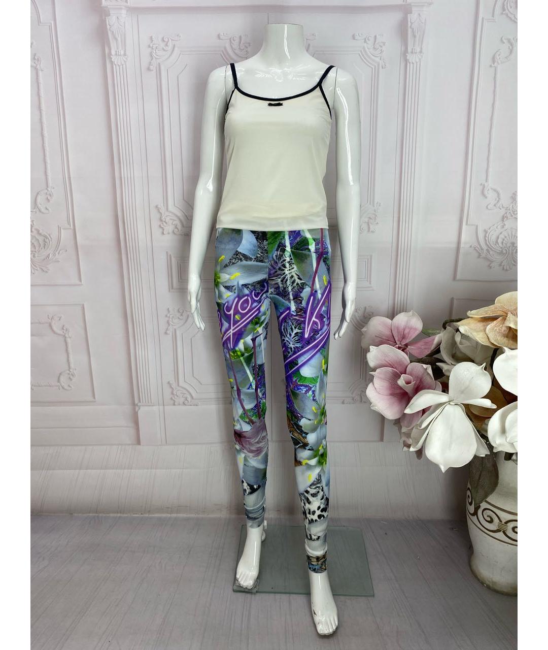 PHILIPP PLEIN Мульти вискозные леггинсы и велосипедки, фото 5