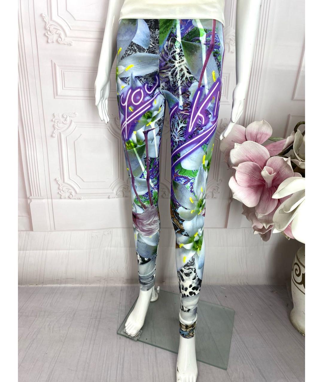 PHILIPP PLEIN Мульти вискозные леггинсы и велосипедки, фото 8