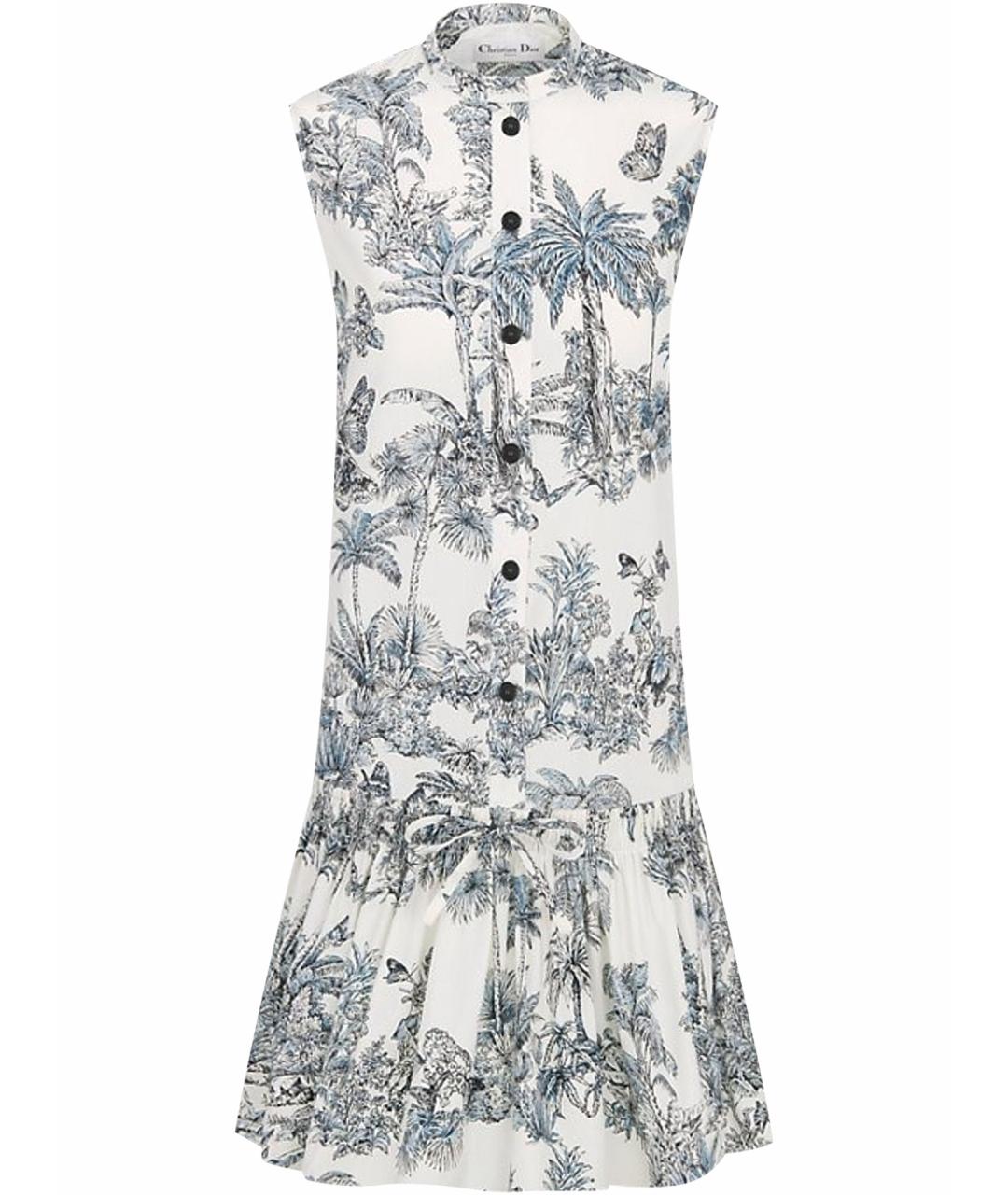 CHRISTIAN DIOR Белое хлопковое повседневное платье, фото 1