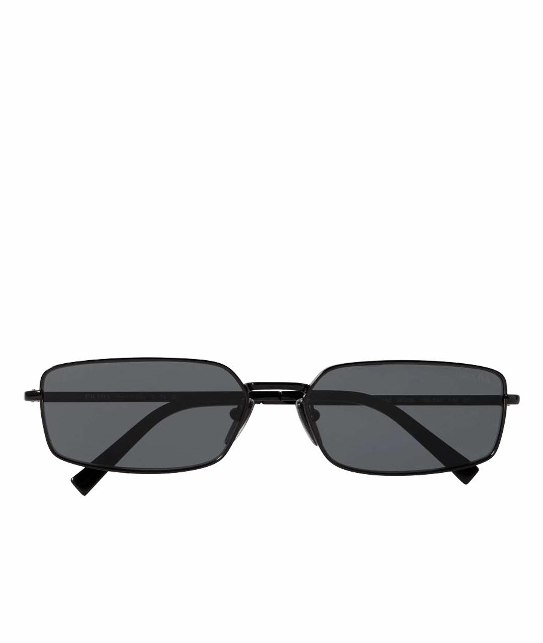 PRADA Черные металлические солнцезащитные очки, фото 1