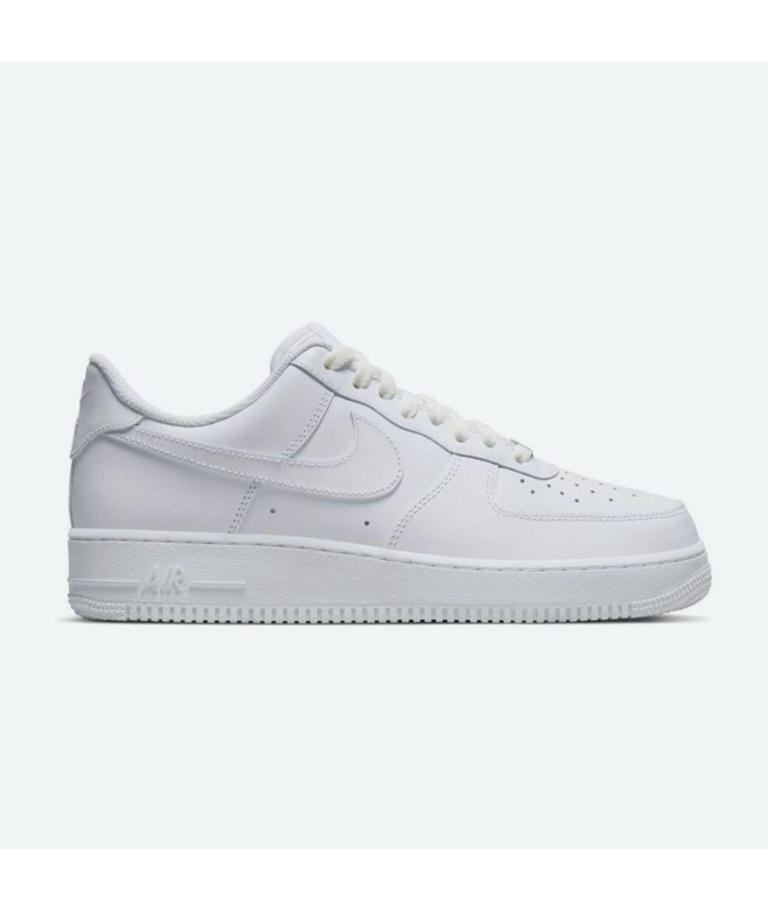 NIKE Белые кожаные низкие кроссовки / кеды, фото 3