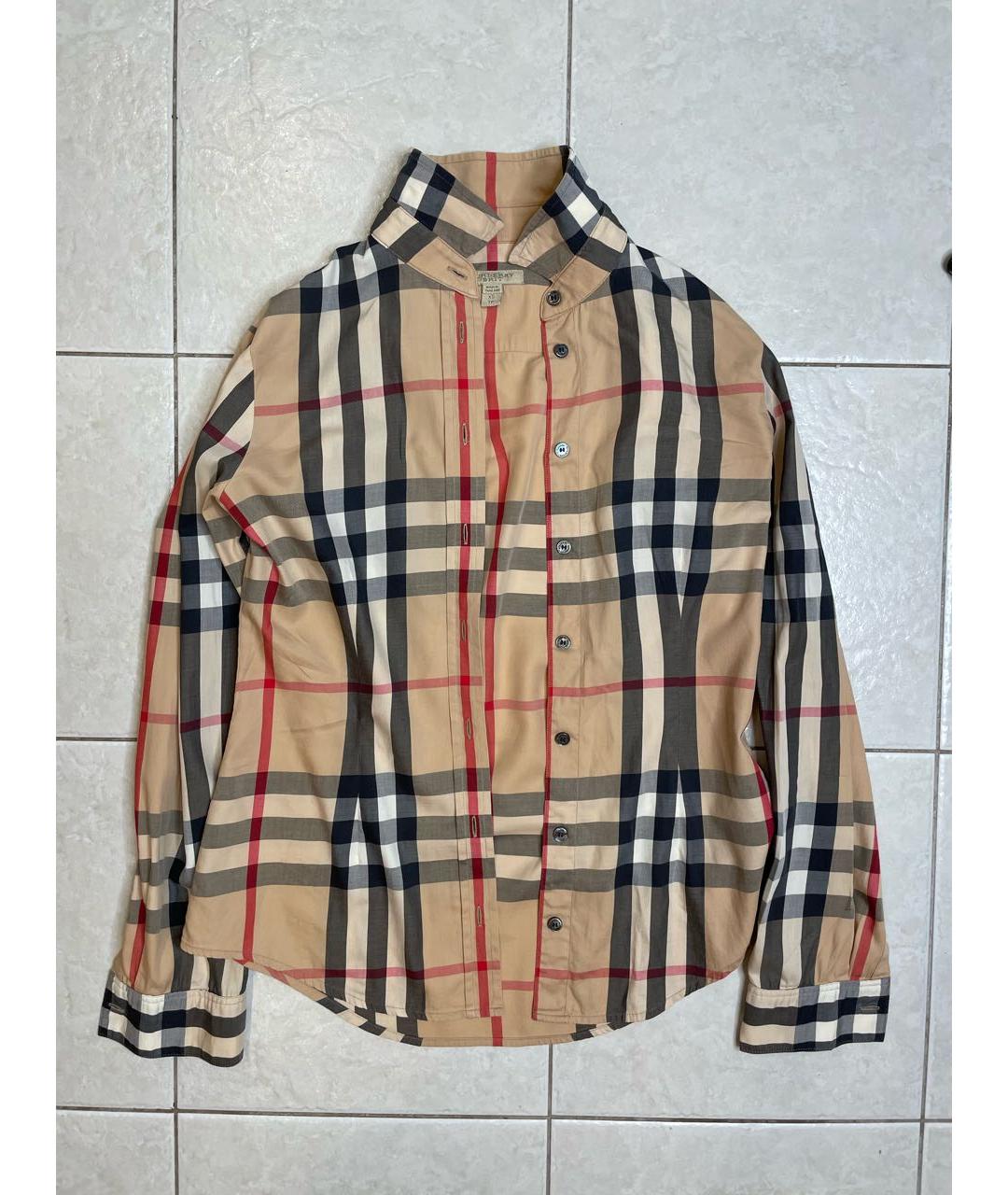 BURBERRY Мульти хлопковая рубашка, фото 7