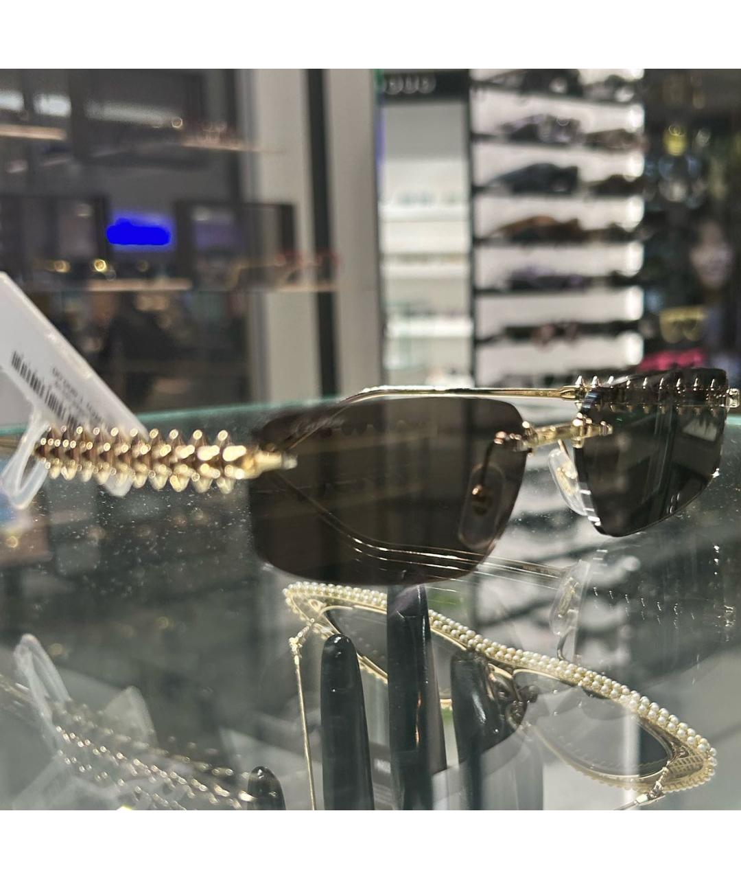 CARTIER Черные металлические солнцезащитные очки, фото 4