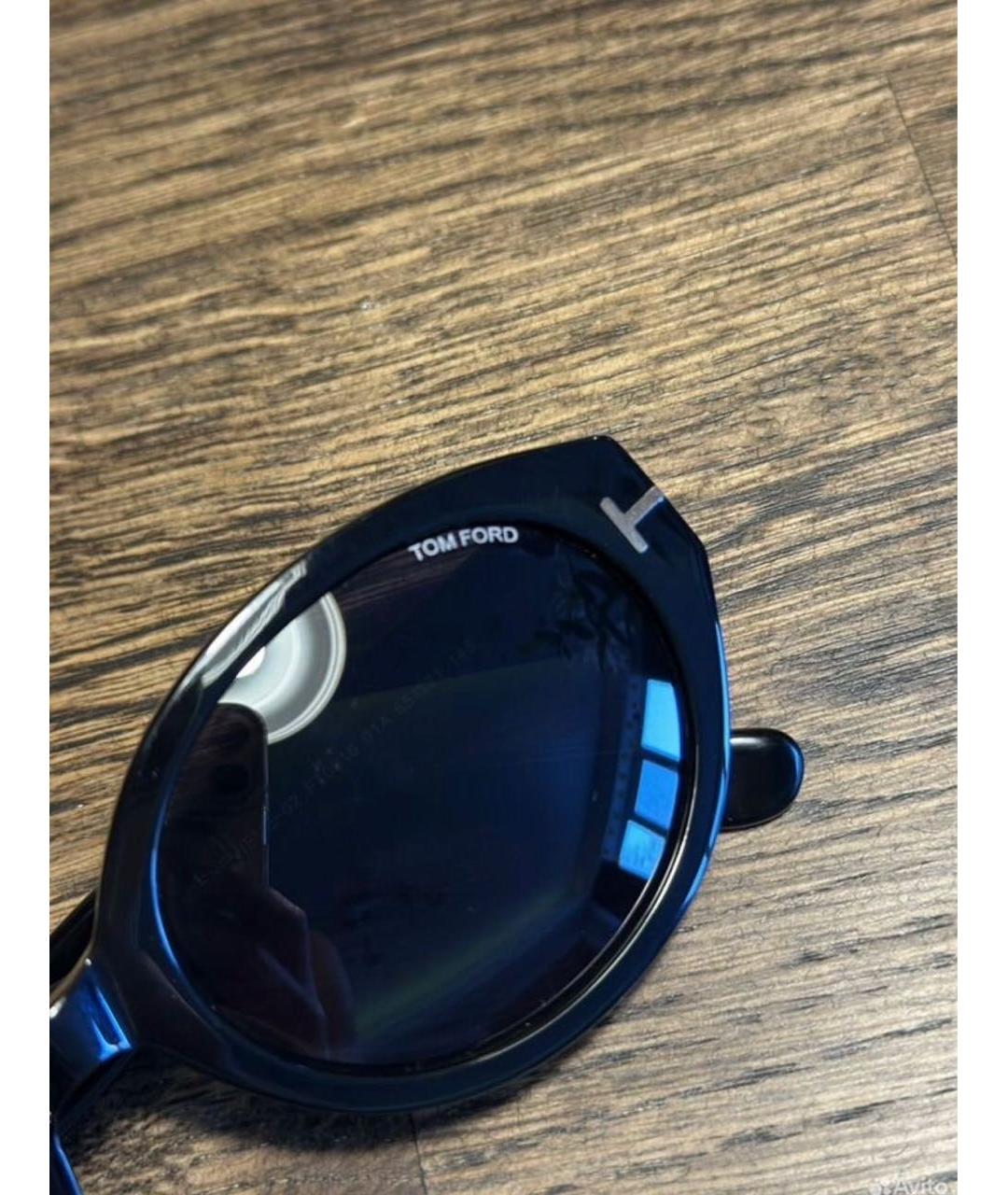 TOM FORD Черные пластиковые солнцезащитные очки, фото 3
