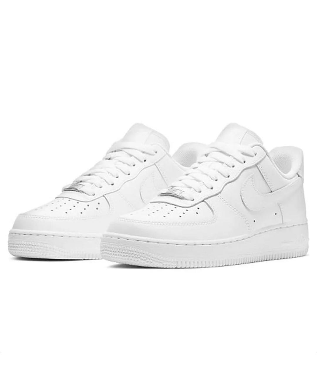 NIKE Белые кожаные кроссовки, фото 2