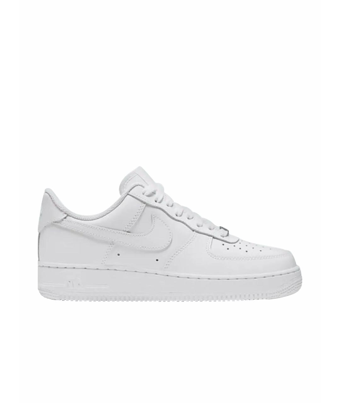 NIKE Белые кожаные кроссовки, фото 1
