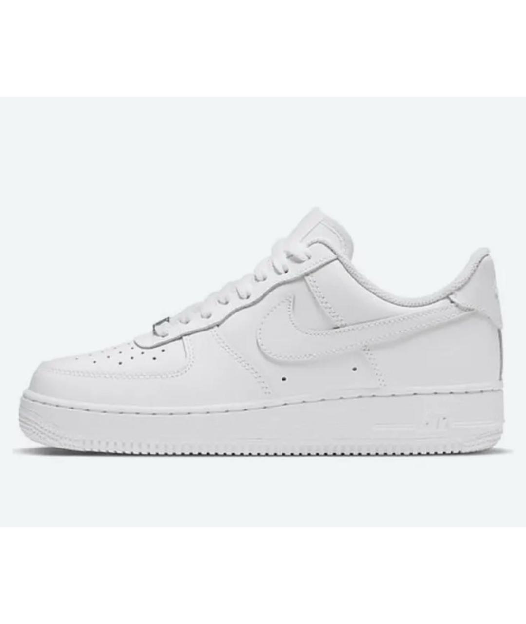 NIKE Белые кожаные кроссовки, фото 3