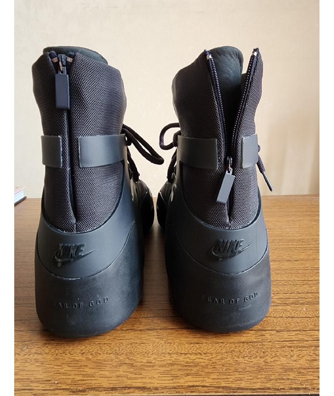 NIKE Черные высокие кроссовки / кеды, фото 4