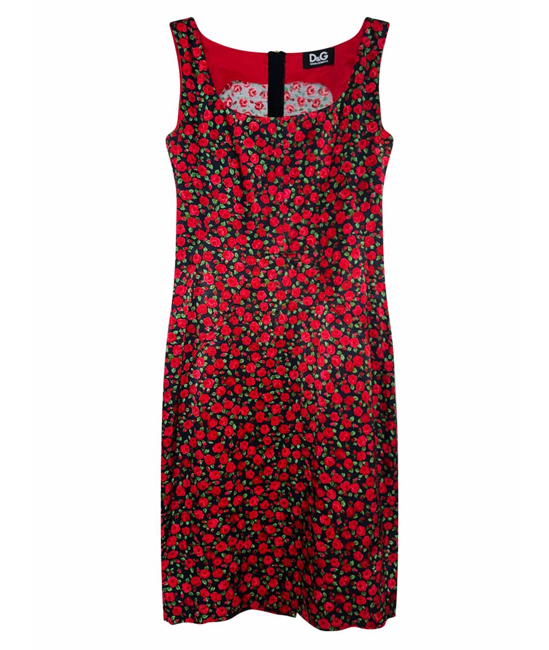 DOLCE&GABBANA Красное вискозное повседневное платье, фото 1