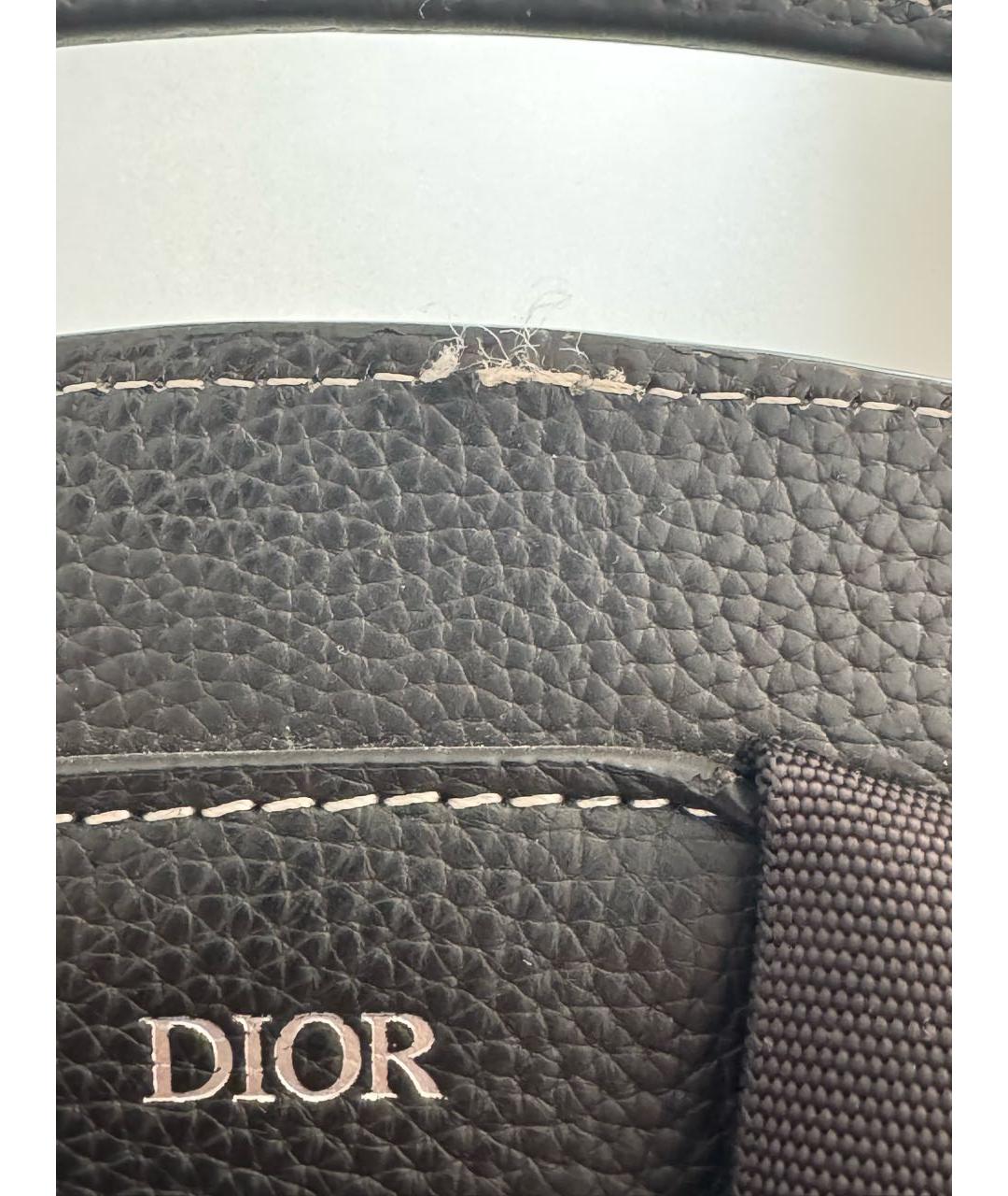 CHRISTIAN DIOR Черный кожаный рюкзак, фото 7
