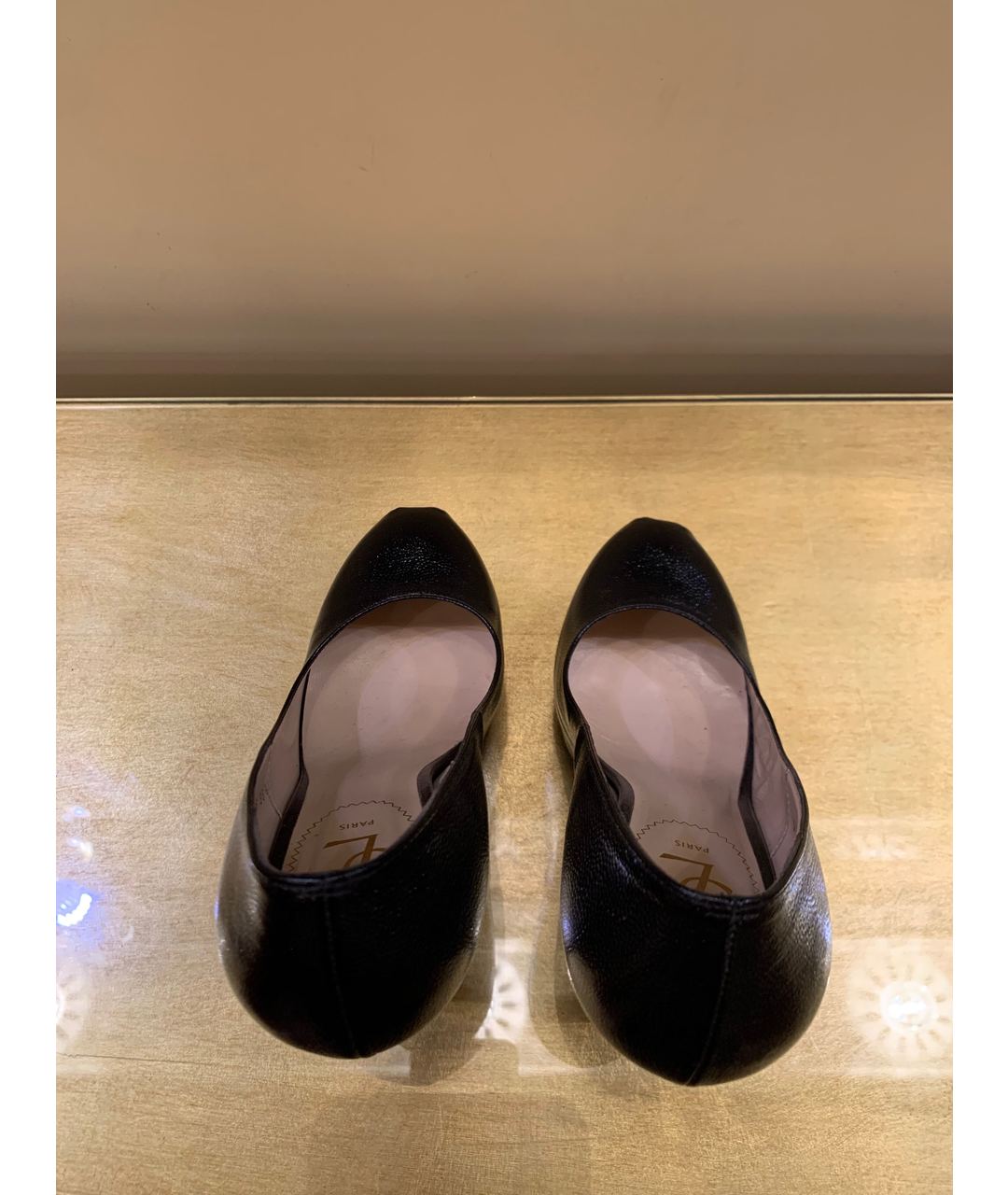 YVES SAINT LAURENT VINTAGE Черные кожаные туфли, фото 3