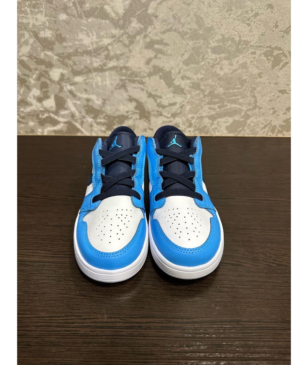 JORDAN Бирюзовые кожаные ботинки, фото 2