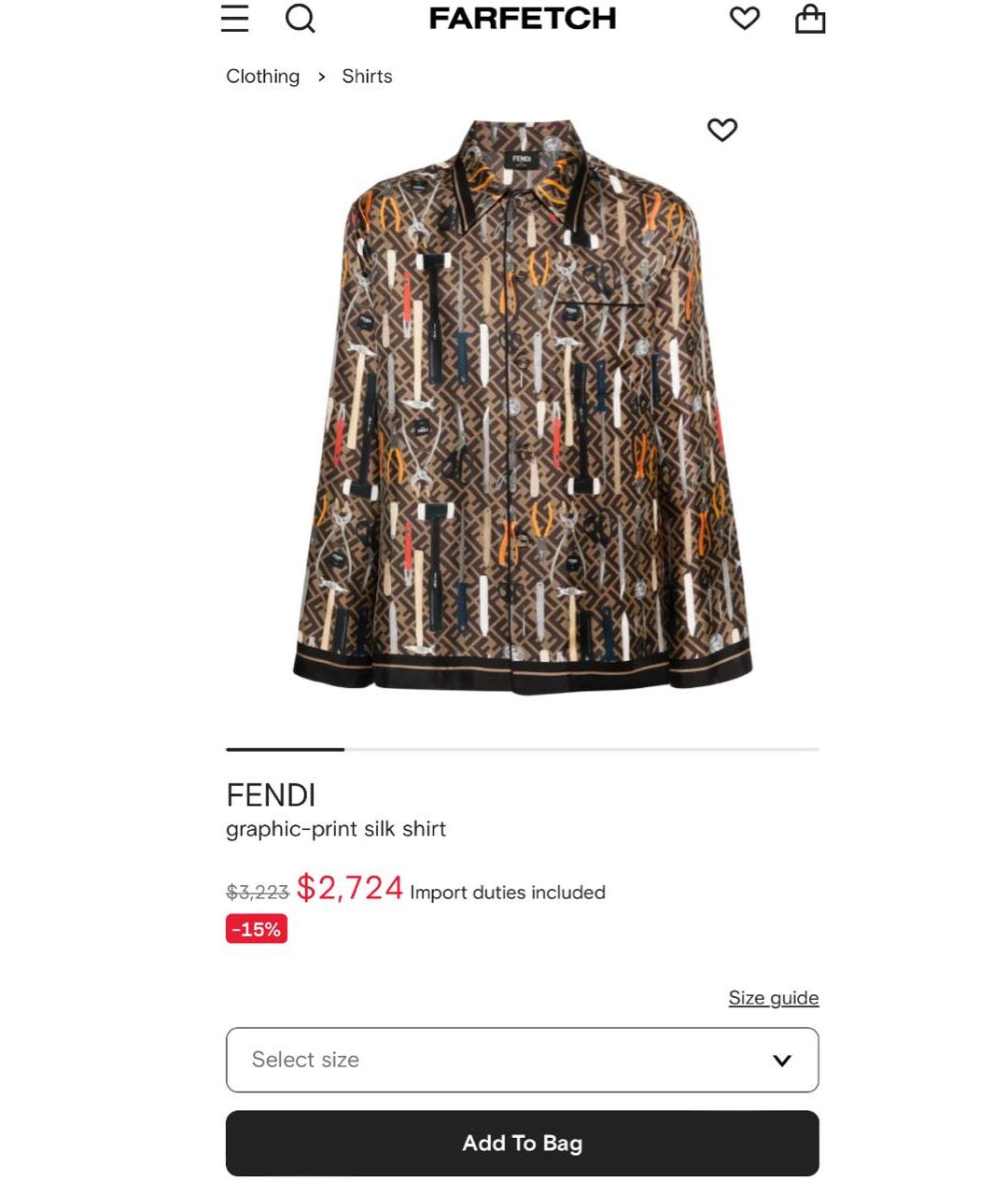 FENDI Шелковая блузы, фото 2