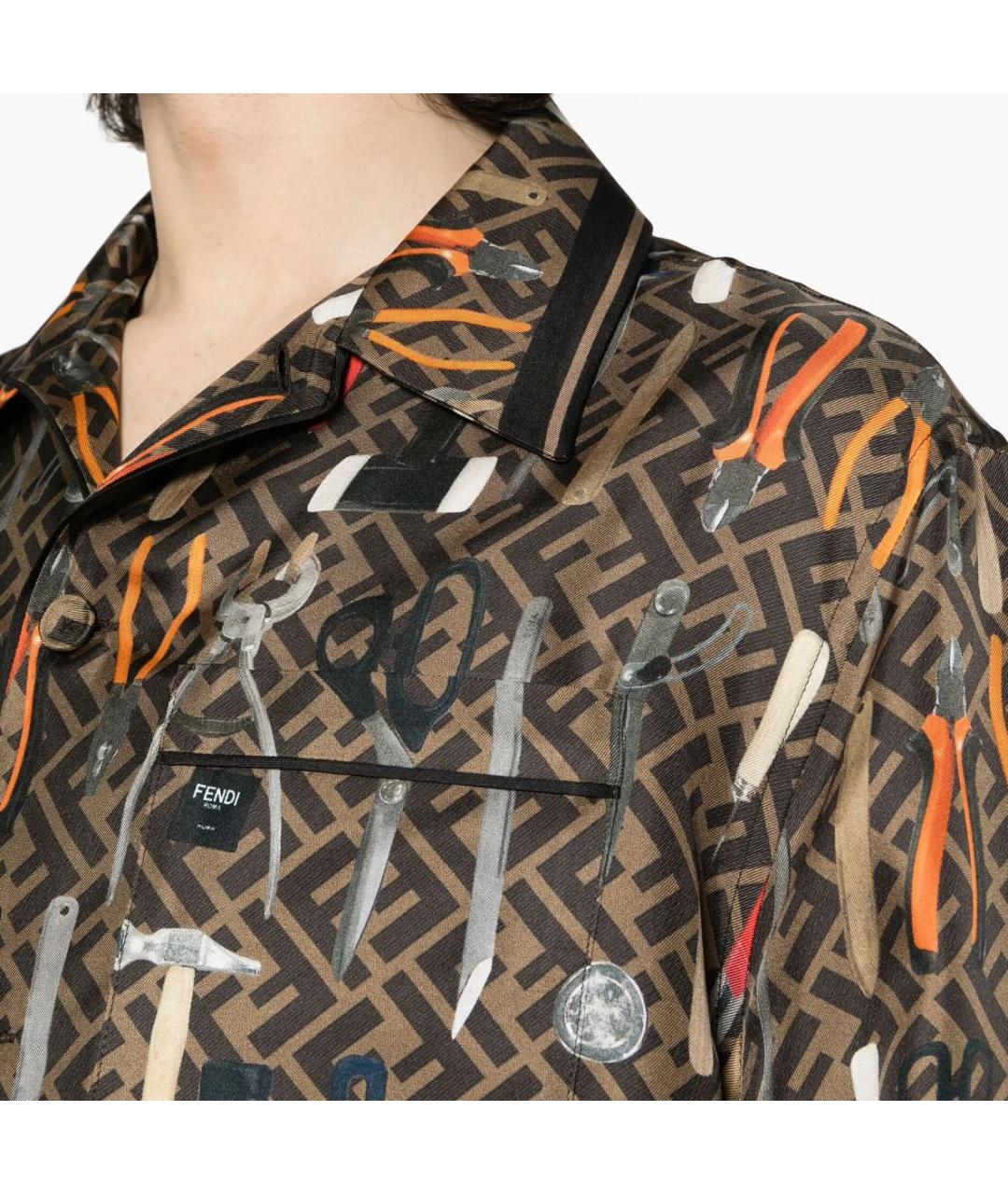 FENDI Шелковая блузы, фото 3