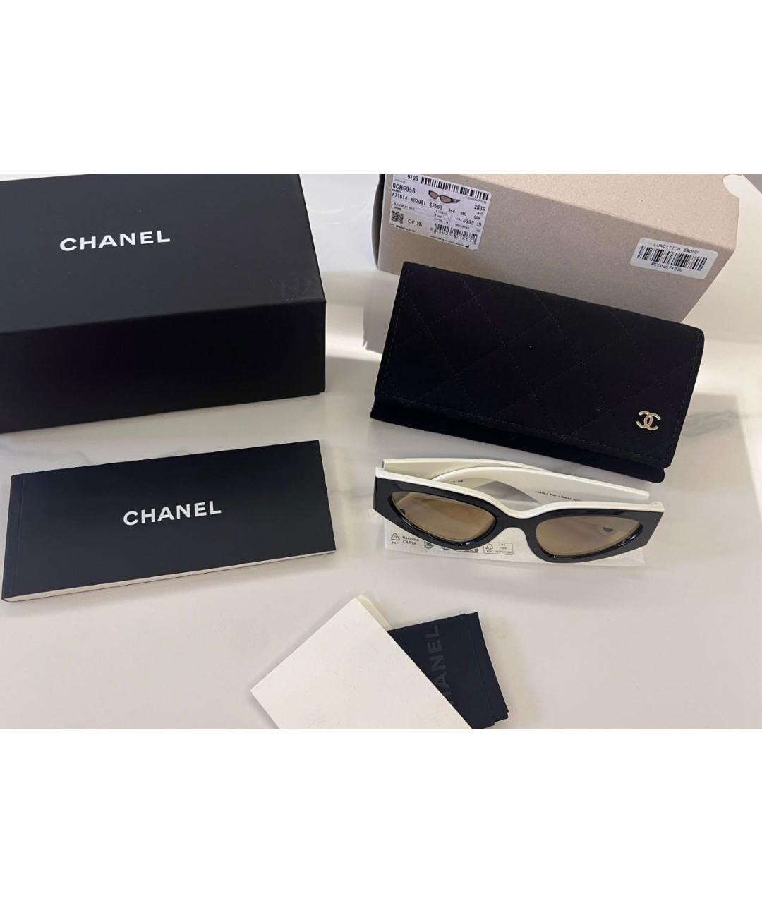 CHANEL Черные солнцезащитные очки, фото 5