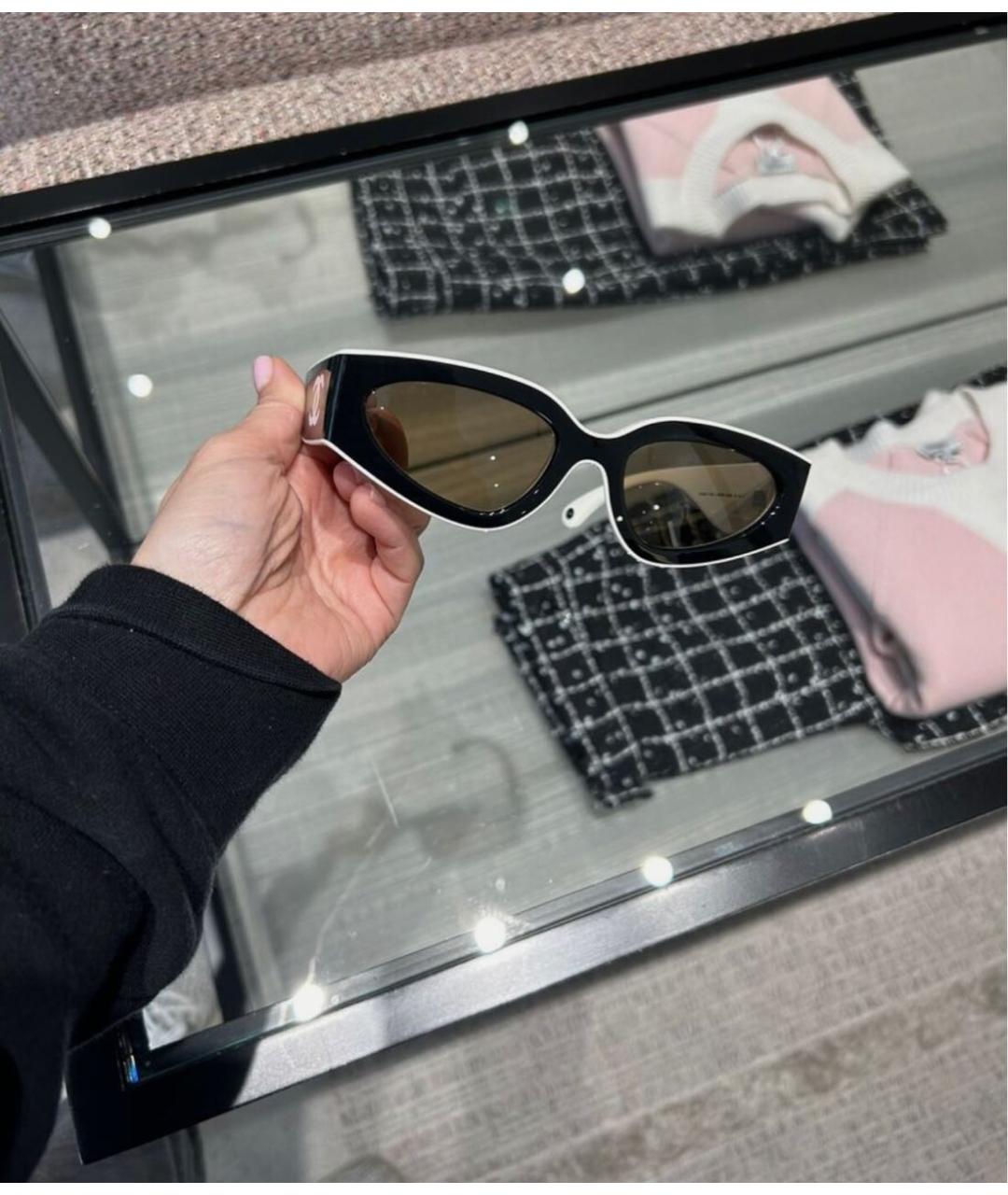CHANEL Черные солнцезащитные очки, фото 4